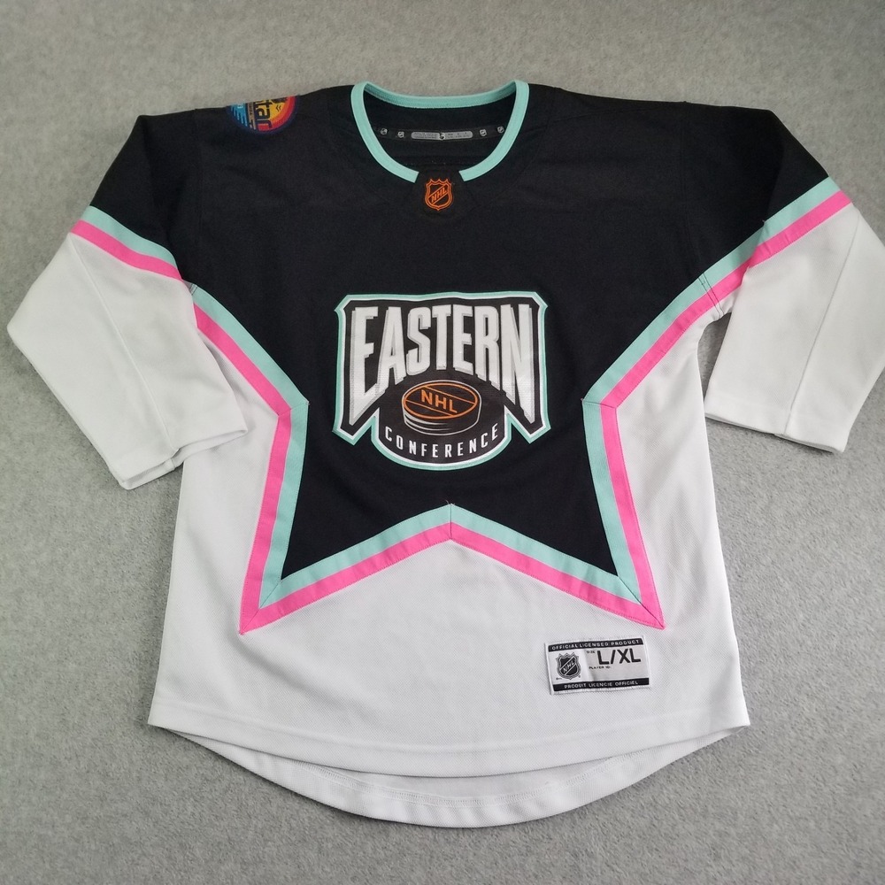 NHL 2023 All Star Hockey Jersey Boys L/XL Eastern Conference Black South Florida